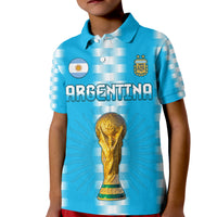 Argentina Football Champions Polo Shirt La Albiceleste GOAT LT13 - Wonder Print Shop