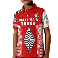 Tonga Rugby Polo Shirt KID Mate Maa Tonga LT13 - Wonder Print Shop