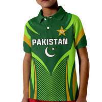 Pakistan Cricket Polo Shirt KID Green Shaheens Champion LT13 - Wonder Print Shop