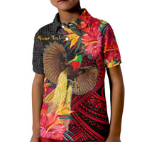 Custom Papua New Guinea Polo Shirt KID Bird of Paradise LT13 - Wonder Print Shop