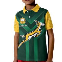 (Custom Text and Number) South Africa Rugby Polo Shirt Springboks King Protea Go Bokke LT13 - Wonder Print Shop