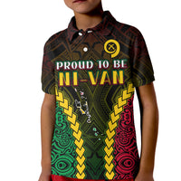 Vanuatu Indigenous Polo Shirt KID Proud To Be Ni Vanuatu Polynesian Pattern LT13 - Wonder Print Shop