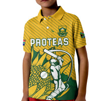 South Africa Cricket Polo Shirt KID Go Proteas Unique Style - Wonder Print Shop
