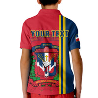 Custom Dominican Republic Polo Shirt KID Happy 179 Years Of Independence - Wonder Print Shop