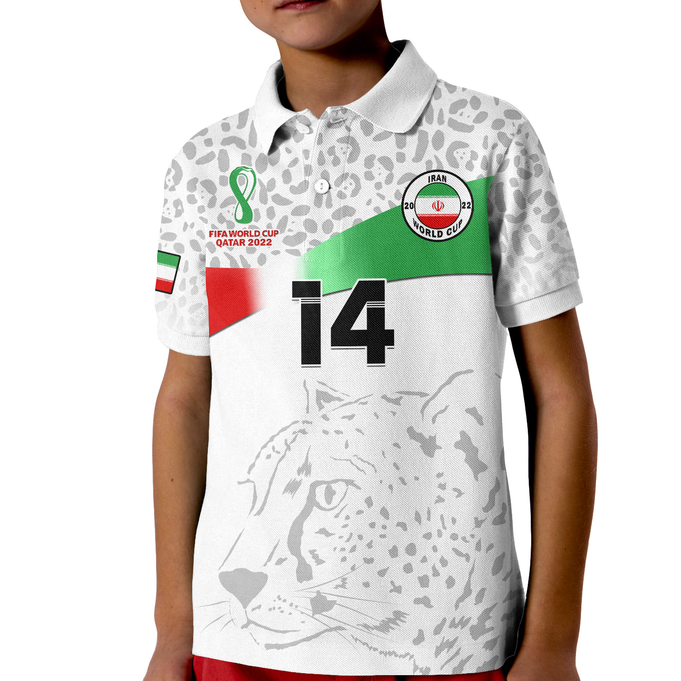 custom-text-and-number-iran-football-polo-shirt-kid-team-melli-world-cup-2022