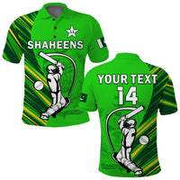 (Custom Text And Number) Pakistan Cricket Polo Shirt Go Shaheens Simple Style - Wonder Print Shop