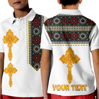 Custom Ethiopia Tibeb Polo Shirt KID Ethiopian Cross Fashion LT13 - Wonder Print Shop