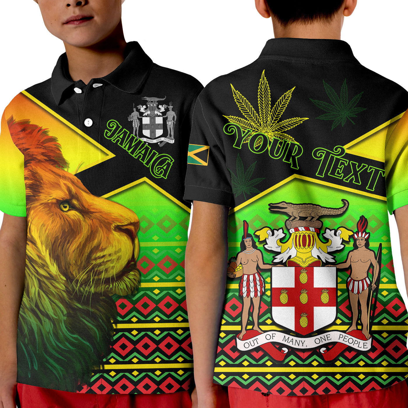 custom-personalised-jamaica-lion-polo-shirt-kid-jamaican-pattern-version-reggae-colors