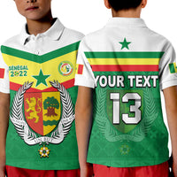 (Custom Text and Number) Senegal Polo Shirt 2022 Sporty Lions of Teranga Proud Football LT13 - Wonder Print Shop