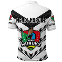 Papua New Guinea PRK Mendi Muruks Polo Shirt Rugby Original Style White LT8 - Wonder Print Shop