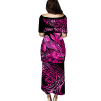 custom-personalised-hawaii-monk-seal-puletasi-dress-kakau-with-kanaka-pink