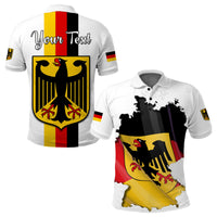 Custom Germany Polo Shirt Grunge Deutschland Map and Coat Of Arms LT13 - Wonder Print Shop