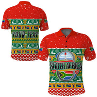 Custom South Africa Polo Shirt Christmas African Springbok LT13 - Wonder Print Shop