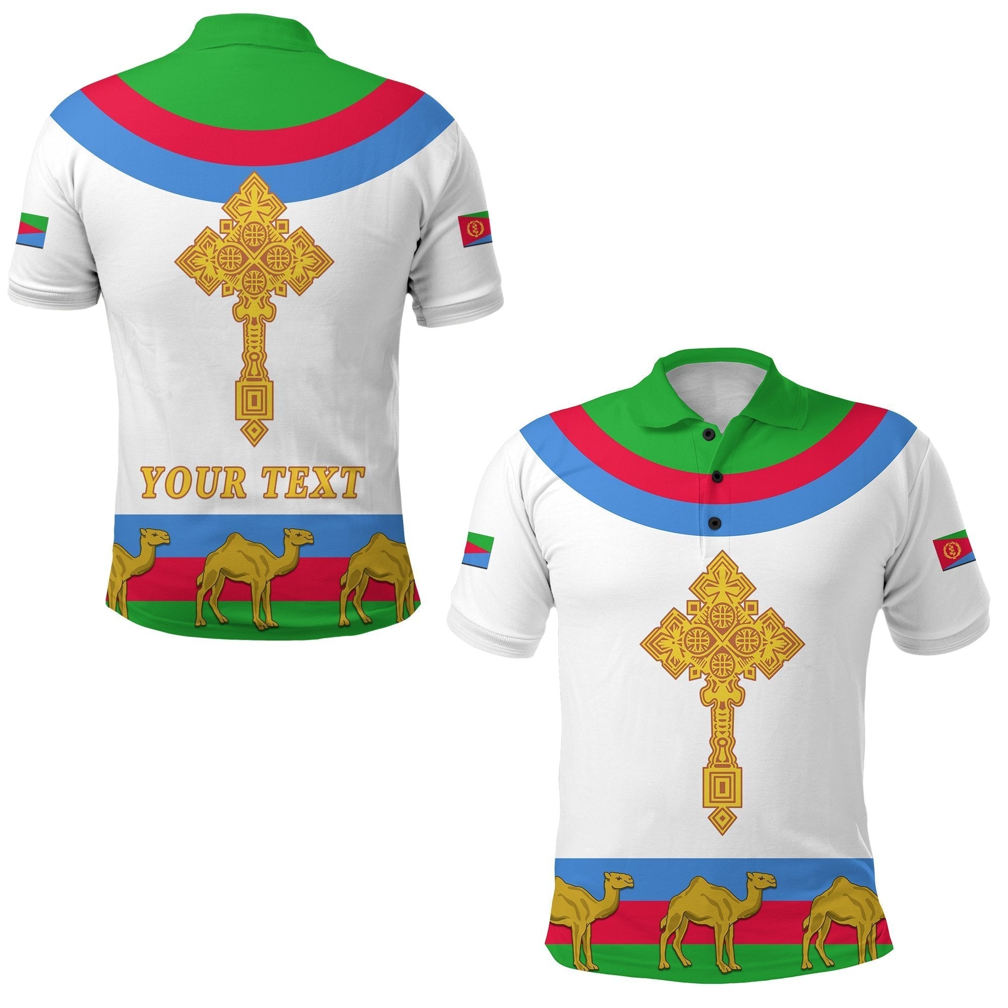 custom-personalised-eritrea-polo-shirt-cross-flag-camel-white