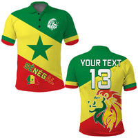 (Custom Text and Number) Senegal Football Polo Shirt Lions of Teranga Soccer Football 2022 Style Flag LT13 - Wonder Print Shop