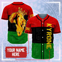 African Baseball Jersey - Personalised Pan Africa - Wonder Print Shop