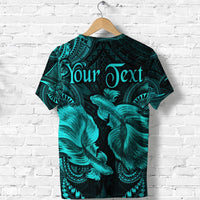 Custom Pisces Zodiac Polynesian T Shirt Unique Style Turquoise LT8 - Wonder Print Shop