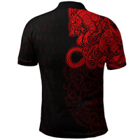 Viking Polo Shirt Fenrir Och Jormungand Special Tattoo Style RLT12 - Wonder Print Shop