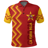 Custom Spain Polo Shirt Football 2022 The Red Fury - Wonder Print Shop