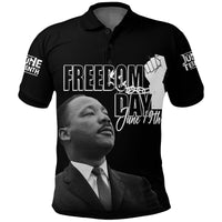 Juneteenth MLK Custom Polo Shirt Freedom Day - Wonder Print Shop