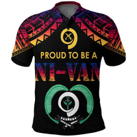 Vanuatu Proud To Be A Ni Van Polynesian Pattern Polo Shirt Torba Province - Wonder Print Shop