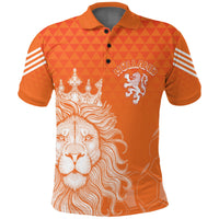 Custom Netherlands Polo Shirt Football 2022 Oranje Lions - Wonder Print Shop