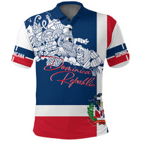 Dominican Republic Polo Shirt Independence Day Flag Style - Wonder Print Shop