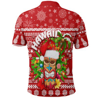 Christmas Hawaii Polo Shirt Mele Kalikimaka Tiki - Wonder Print Shop