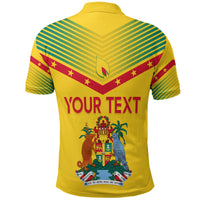 Grenada Polo Shirt Independence Day Geometric Style Ver 02 - Wonder Print Shop