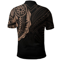 Polynesian Full Sleeve Tattoo Polo Shirt Blush Color - Wonder Print Shop