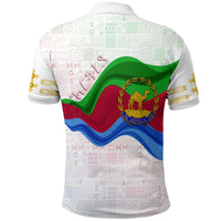 Eritrea Polo Shirt Independence Day Ethnic African Pattern White - Wonder Print Shop