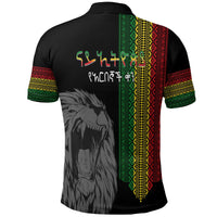 Ethiopia Patriot Day Polo Shirt Amharic Letters Roaring Lion - Wonder Print Shop