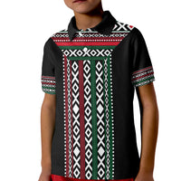 Kuwait Al Sadu Pattern Polo Shirt for Kid Modern Style - Wonder Print Shop