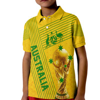 Personalised Australia Soccer WC 2022 Polo Shirt KID Socceroos Sporty Style - Wonder Print Shop