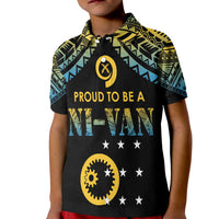 Vanuatu Proud To Be A Ni Van Polynesian Pattern Polo Shirt KID Sanma Province - Wonder Print Shop