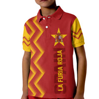 Custom Spain Polo Shirt Football 2022 KID The Red Fury - Wonder Print Shop