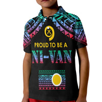 Vanuatu Proud To Be A Ni Van Polynesian Pattern Polo Shirt KID Shefa Province - Wonder Print Shop