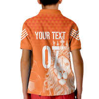 Custom Netherlands Polo Shirt Football 2022 KID Oranje Lions - Wonder Print Shop
