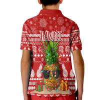 Christmas Hawaii Polo Shirt KID Mele Kalikimaka Pineapple - Wonder Print Shop