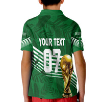 Custom Saudi Arabia Polo Shirt Football 2022 KID Green Falcons - Wonder Print Shop
