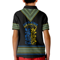 Ukraine Folk Patterns Polo Shirt KID Unity Day - Wonder Print Shop