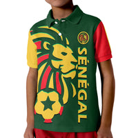 Custom Senegal Football Lion of Teranga Polo Shirt - Wonder Print Shop