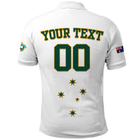 (Custom Text And Number) Baseball 2023 Australia Home Kit Polo Shirt - Wonder Print Shop