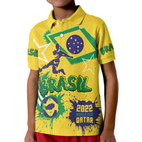 Brasil Football 2022 World Cup Qatar Polo Shirt - Wonder Print Shop