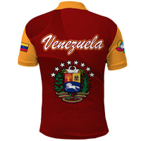 Venezuela Baseball Polo Shirt 2023 Venezuela Coat Of Arms - Wonder Print Shop