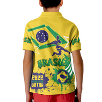 Brasil Football 2022 World Cup Qatar Polo Shirt - Wonder Print Shop