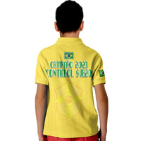 Brazil Football Sub20 Champions South American Polo Shirt - Wonder Print Shop