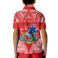 Toa Samoa Polynesian Rugby Polo Shirt Samoan Flag Red Color - Wonder Print Shop