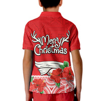 Hawaii Hibiscus Flower Mele Kalikimaka Polo Shirt - Wonder Print Shop