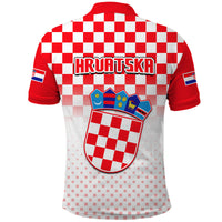Croatia Hrvatska Football Vibe Polo Shirt - Wonder Print Shop